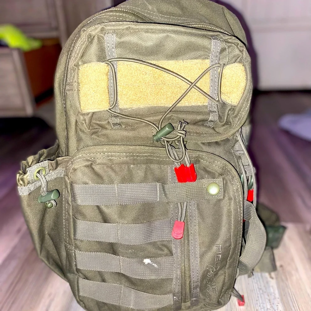 Army green tactical back pack. - Picture 1 of 2